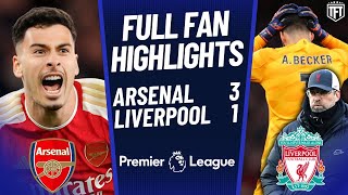 Arsenal SMASH Liverpool TITLE RACE ON🏆 Arsenal 31 Liverpool Highlights [upl. by Ylebmik329]