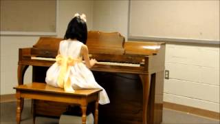 Melody Play Piano Age 6 LArabesque by Burgmuller [upl. by Enelloc]