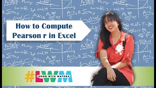 Tagalog How to Compute Pearson r Using MS Excel [upl. by Mab549]