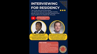 TSMA Residency Interview Advice Series Part 3  Dr Osho [upl. by Nuhsed]