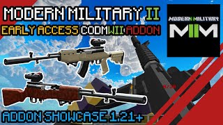 EARLY ACCESS BETA Modern Military II Addon Showcase  MCPEBE 1210  Creator Crafter321 [upl. by Wilhelmina]