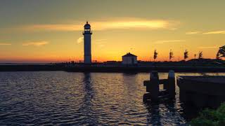 TIMELAPSE Sunset in Hellevoetsluis The Netherlands [upl. by Nosnhoj]