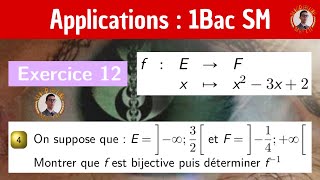 Injectivité  Surjectivité  Bijectivité  Réciproque — Les applications — 1 BAC SM [upl. by Head]