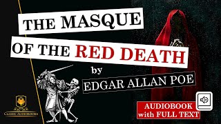 The Masque of the Red Death by Edgar Allan Poe  Full Audiobook with Text read by Christopher Lee [upl. by Teevens]