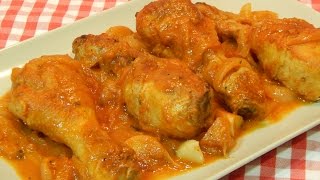 Receta fácil de pollo en salsa al estilo Mallorquín [upl. by Hauger]