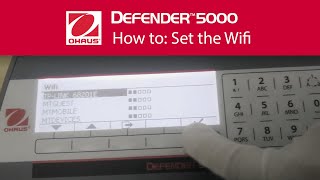 How to Set the Wifi  OHAUS Defender™ 5000 Bench Scales [upl. by Arrio]