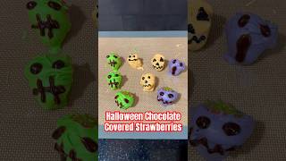 Halloween Chocolate Covered Strawberries halloweenfood lunchbox kidsfood chocolate kidsrecipe [upl. by Kelcie]