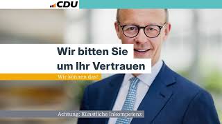 Die CDU wirbt um Vertrauen [upl. by Esir]