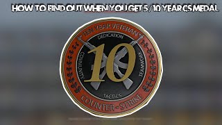 How to find when you get 510 Year Badge In CSGO [upl. by Notyalk655]