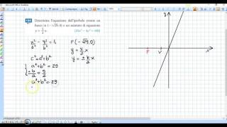 Determinare lequazione delliperbole [upl. by Nnyltak]