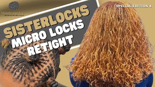 How to retie micro Sisterlocks [upl. by Rossuck]