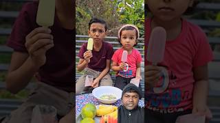 Ice cream eating show funny comedy food fun foodie krishnaavyu shorts [upl. by Nerag]