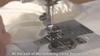 Brother Domestic Sewing Machine Gathering Foot Tutorial [upl. by Yelyab471]