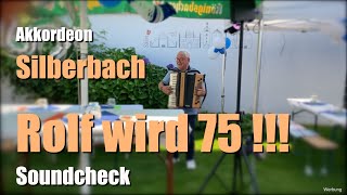 Silberbach Akkordeon  Soundcheck bei einer kleinen Geburtstagsfeier  EV Everse 8 Akkubox [upl. by Enaile]