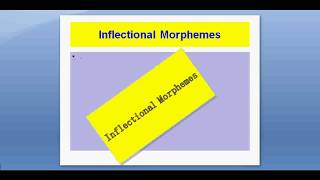 Morphology Lesson 3 Derivation and Inflection [upl. by Assiron672]