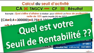 Seuil de Rentabilité  Quoi Pourquoi  Comment  en 8 mn [upl. by Ettedanreb]