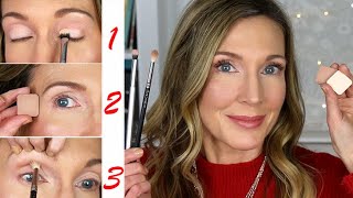 Makeup 101 for Mature Beginners  3Step Eyeshadow Tutorial [upl. by Caty189]