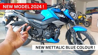 New 2024 Tvs Raider 125 Review  New Blue Colour  New Features  OnRoad Price [upl. by Acira]