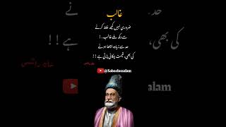 Mirza Ghalib poetry youtubeshorts quotes poetry shortsfeed mirzaghalib [upl. by Eisset]