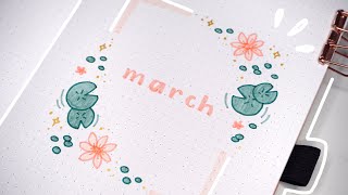 March 2024 bullet journal setup  plan with me [upl. by Gervase]