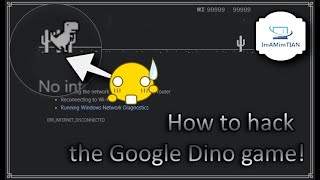 Google Chrome Dino Trex Game hack  No death  ITzTian [upl. by Heriberto]