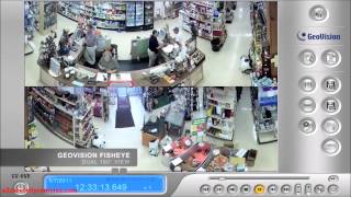 GeoVision 360 Fisheye Dome IP Camera Demo Retail Store [upl. by Olympe]