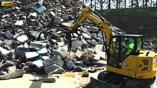 Ziegler Cat Mini Excavator Hammer Overview 2023 [upl. by Naujik]