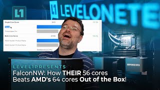 FalconNW How THEIR 56 cores Beats AMDs 64 cores Out of the Box [upl. by Adnawyek]