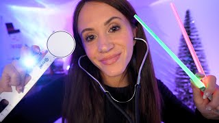 ASMR  Winter Cranial Nerve Exam eye exam light triggers medical roleplay [upl. by Anahsat]