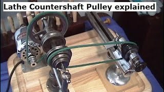 Lathe Countershaft Pulley Gears explained Jewelers Watchmaker mini micro lathe [upl. by Emirej688]