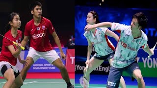 Badminton 2023  JomkohPaewsampran THA vs WatanabeHigashino JPN  Japan Open  Quarterfinal [upl. by Cohlette]