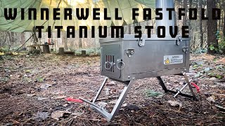 Winnerwell FastFold Plus Titanium Stove  Cooking up a Crimbo Festive Sarny [upl. by Bitthia]