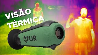 Visão Noturna Térmica Monóculo FLIR SCOUT de Visão Térmica [upl. by Laban422]