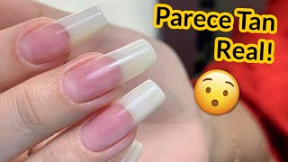 Uñas HIPERREALISTAS Con Acrílico 😳🤯 NUEVA TENDENCIA EN UÑAS💅 IMITACION DE UÑA NATURAL [upl. by Yerot962]