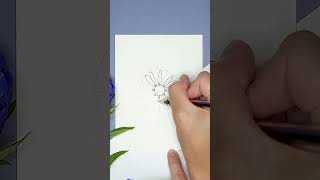 How To Draw A Flower  Aster flowerdrawing [upl. by Ylevol]