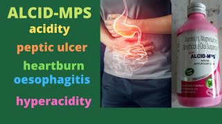 ALCIDMPS Liquid  digestive  peptic ulcer gastritis heartburn oesophagitis hyperacidityGas [upl. by Renat]