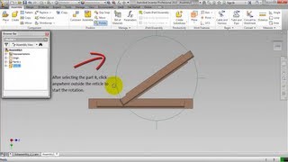 Rotating and Placing Components in an Assembly Video Tutorial Autodesk Inventor [upl. by Ule]