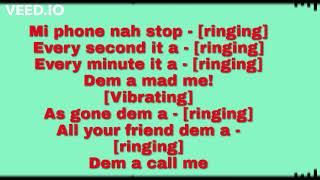 Busy Signal  Phone Stress Lyrics [upl. by Gintz991]