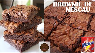 BROWNIE DE NESCAU  FÁCIL rápido e econômico [upl. by Espy]