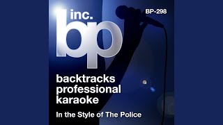 King Of Pain Karaoke Instrumental Track In the Style of The Police [upl. by Ahsemal943]