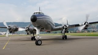 Lockheed Super Constellation StartUp amp Take Off at Airport BernBelp [upl. by Lirpa614]