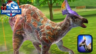 Olorotitan Hatchet skin in Action  Jurassic World Alive [upl. by Eidassac]