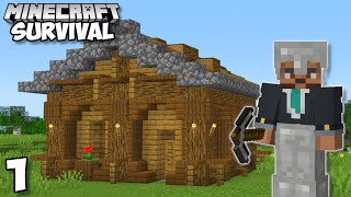 The BEST START EVER In Minecraft Survival 1 [upl. by Cadel957]