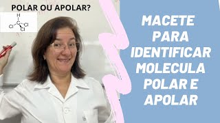 Macete para descobrir se a molécula é polar ou apolar [upl. by Eolhc268]