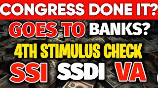 CONGRESS DONE IT SOCIAL SECURITY CHECK FOR ALL SSI SSDI VA GOES TO BANKS 4TH STIMULUS CHECK UPDATE [upl. by Anselme]