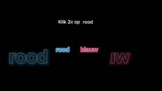 Klik 2x op rood [upl. by Rj]