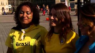 Brasilianische WMFans in Berlin  Euromaxx  Der WMReporter [upl. by Ener]