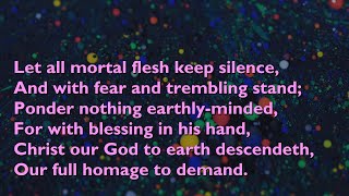 Let All Mortal Flesh Keep Silence Tune Picardy  4vv with lyrics for congregations [upl. by Kcirrek]