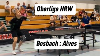 Trotz Verletzung am Tisch  Oberliga NRW  LBosbach2248TTR  AAlves1804TTR [upl. by Beaulieu807]