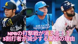 史上初の危機！3割打者消滅か？NPBで止まらぬ投高打低の波 [upl. by Philipson]